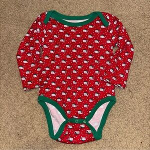 Vineyard Vines Red and Green whale One Piece bodysuit, 12-18 months